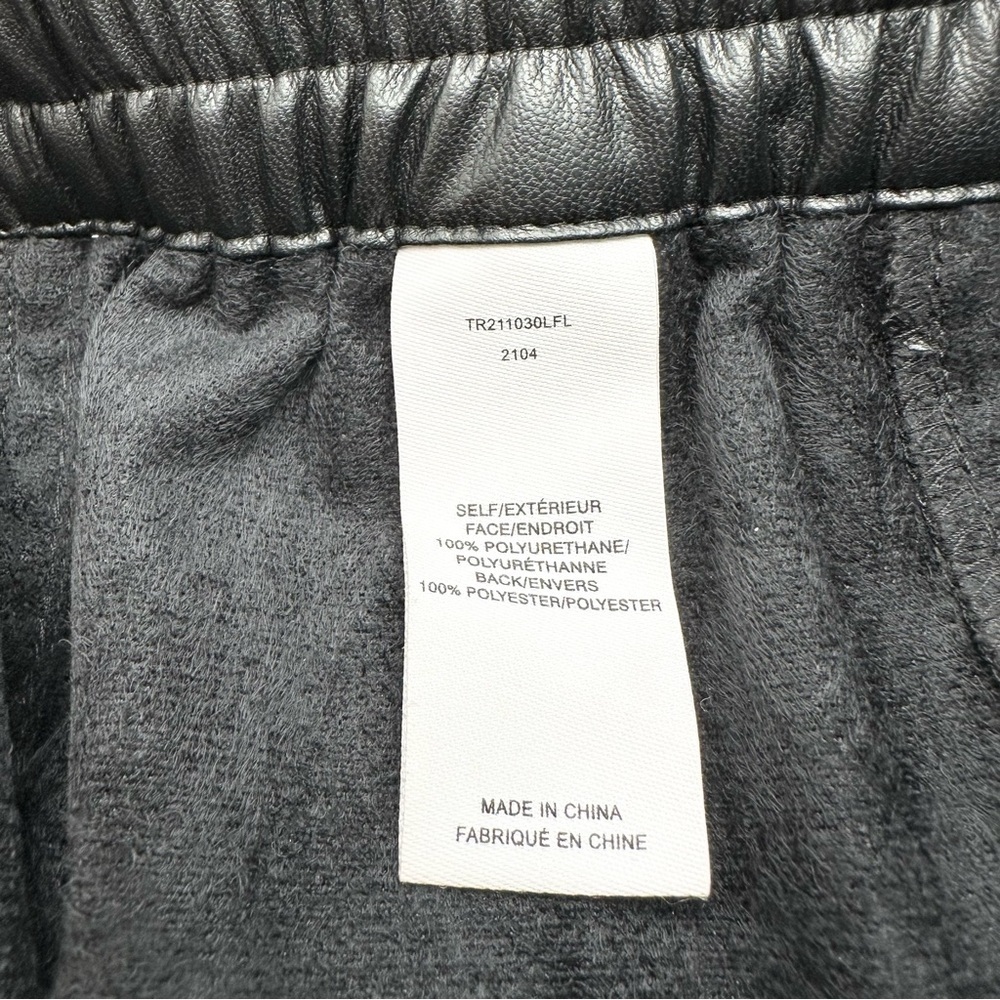 Derek Lam 10 Crosby Faux Leather Jogger Pants Black - Picture 10 of 12